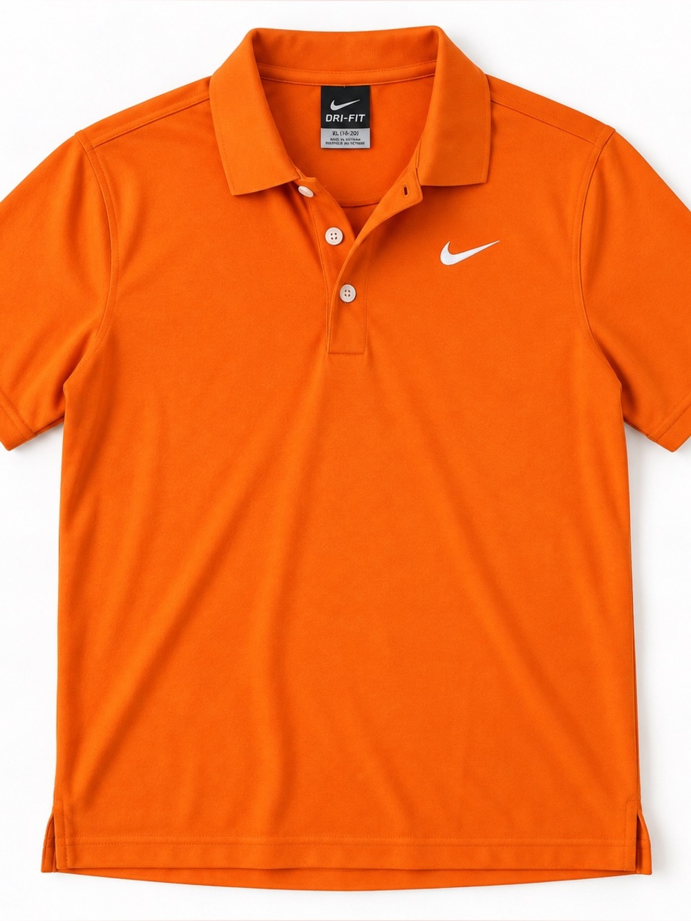 Nike Youth XL 18-20 Orange Dri-FIT Golf Polo Shirt